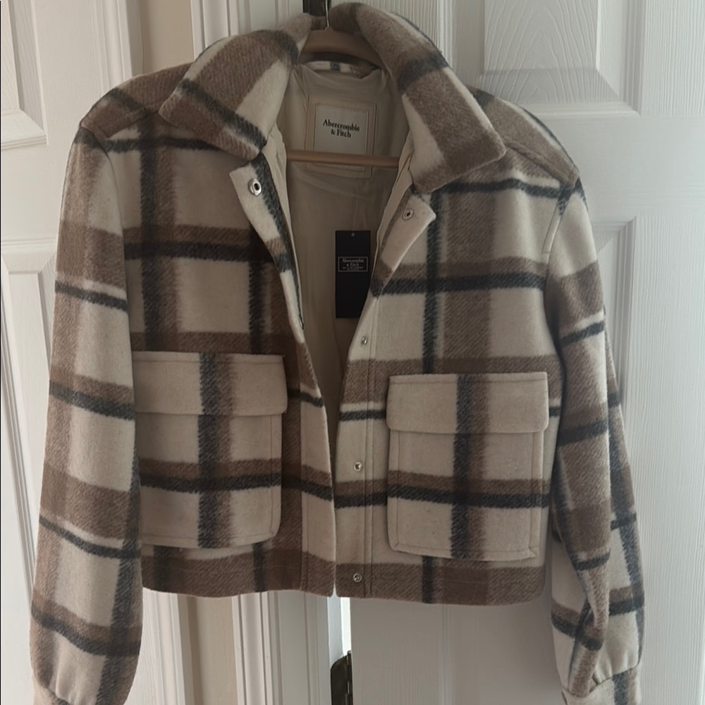 Abercrombie & Fitch Checkered/Plaid Jacket